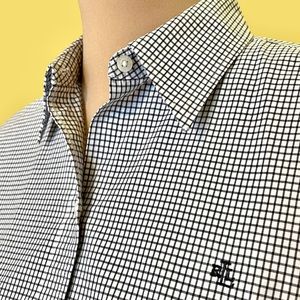 LRL Non Iron 3/4 Sleeve Button Down Shirt